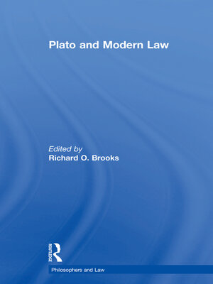 cover image of Plato and Modern Law